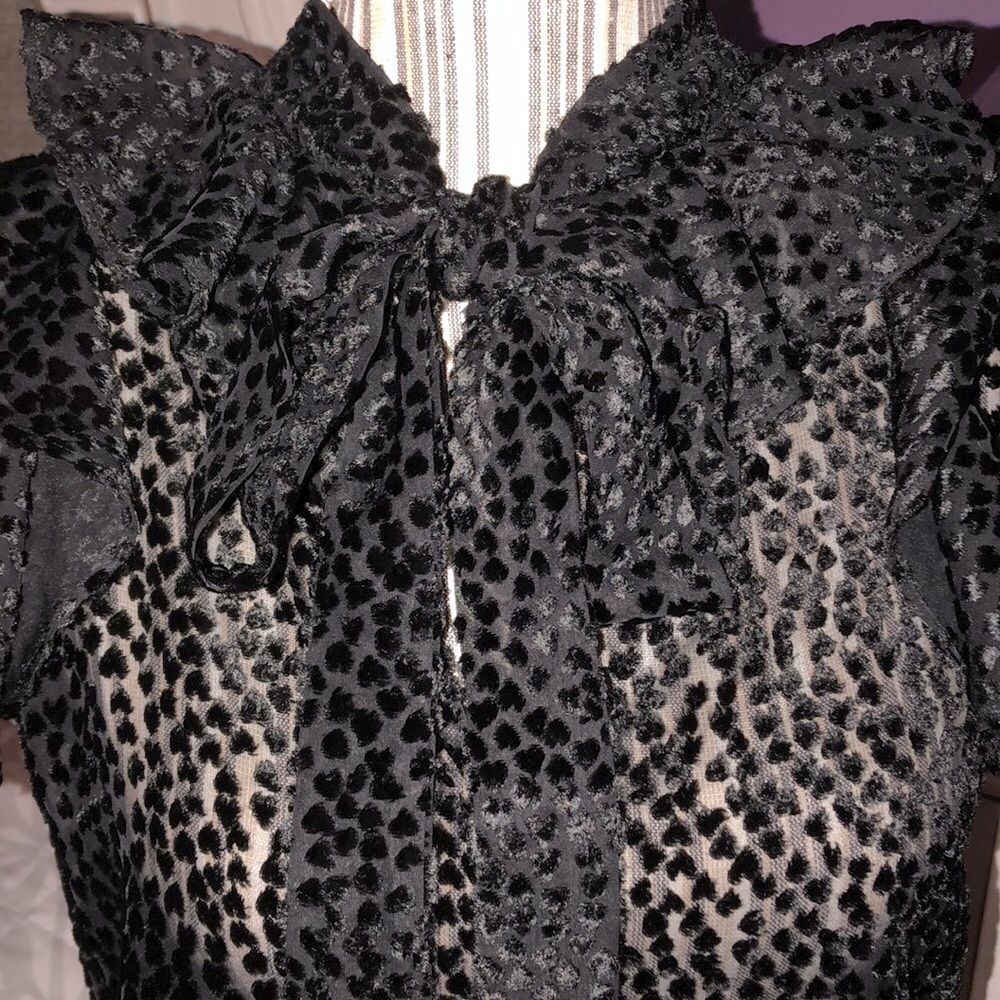 ROBERT RODRIGUEZ Pauline Burnout Velvet Top - Picture 7 of 14